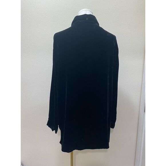 Campanie Internationale Express Rare Vintage Silk Velvet Oversized Buttoned - S - Picture 3 of 8